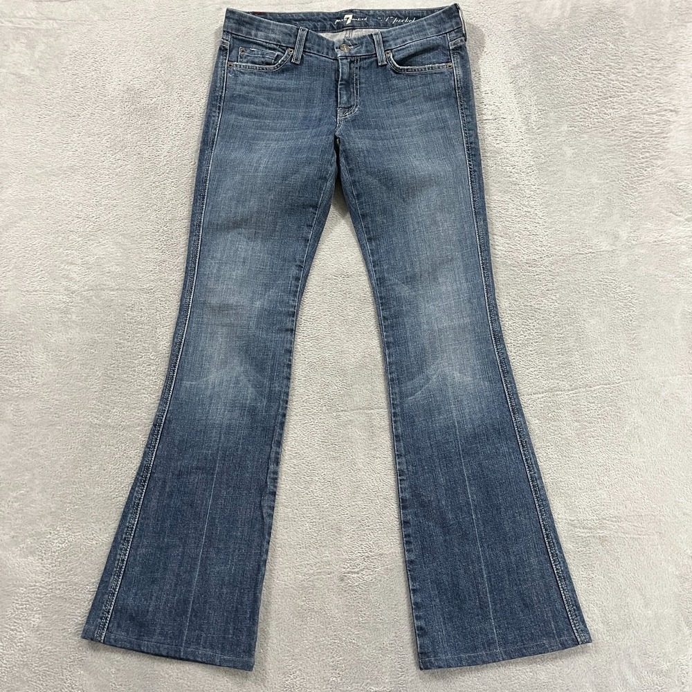 7 For All Mankind  Jeans Womens 28 "A" Pocket Flare Low Rise Southwestern‎ Y2K